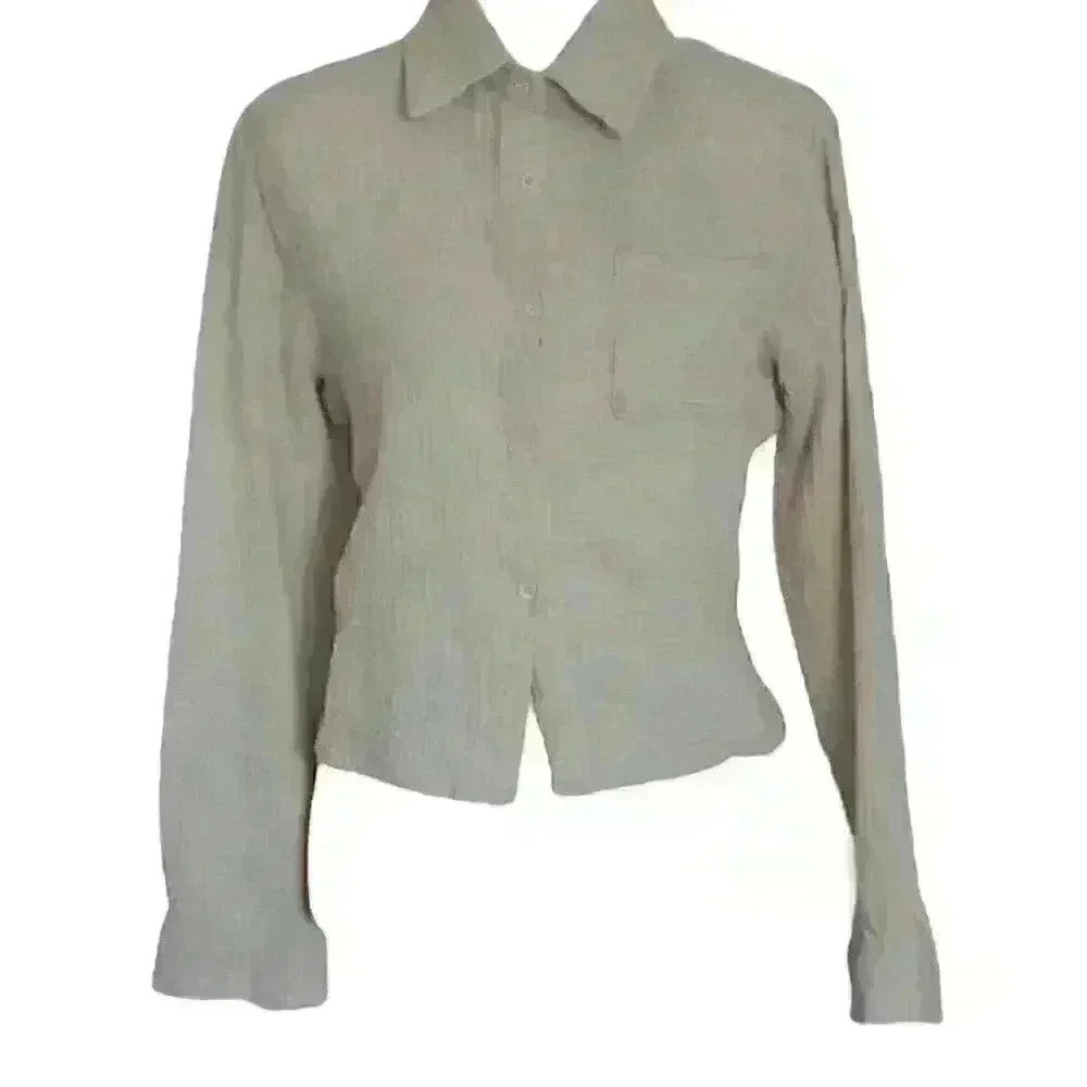 Muslin‎ Cotton Soft Shirt Beige Color